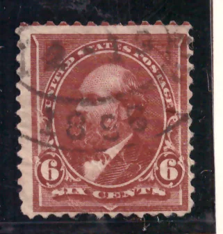 6 Cents – James A. Garfield, dull brown