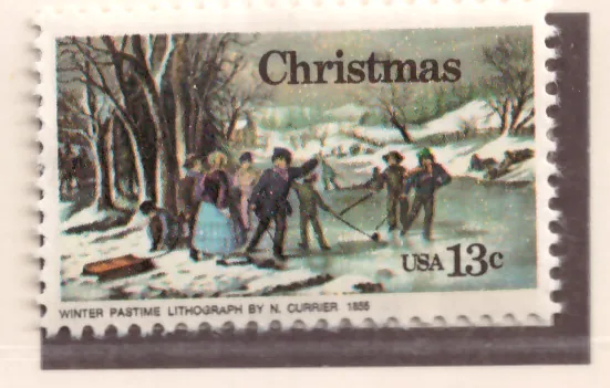 Christmas – Winter Pastime (block tag)