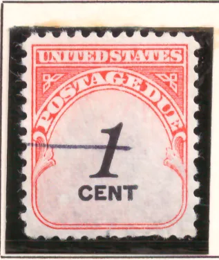 Postage Due – 1 cent numeral
