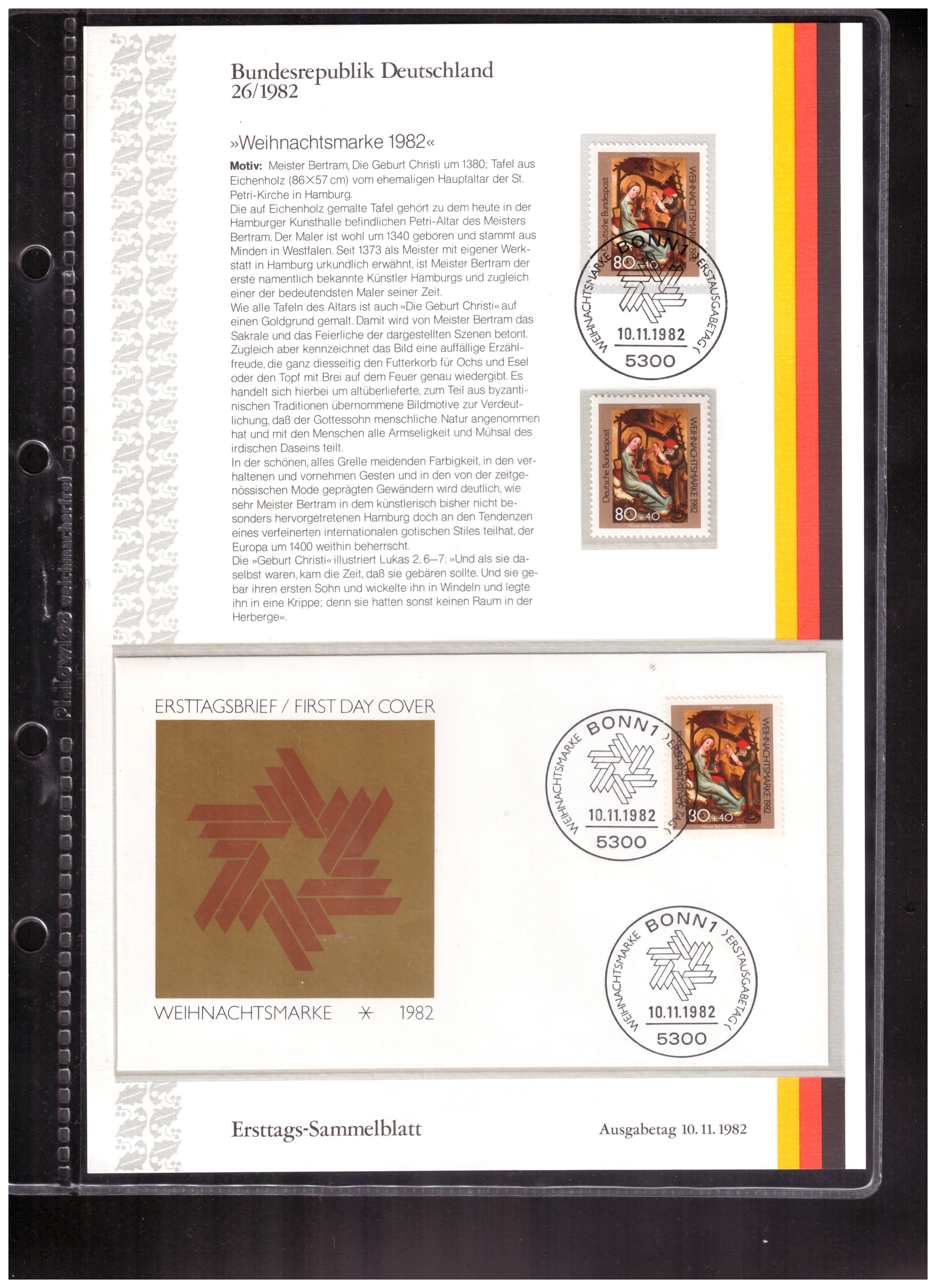 Ersttags-Sammelblatt 26/1982 – Christmas stamp 1982