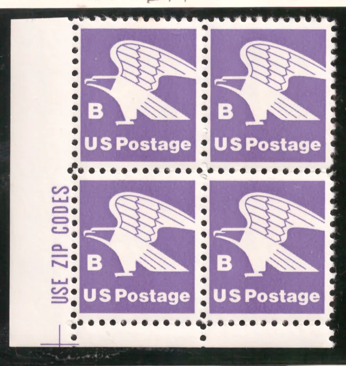 B Rate Eagle – ZIP margin block of 4
