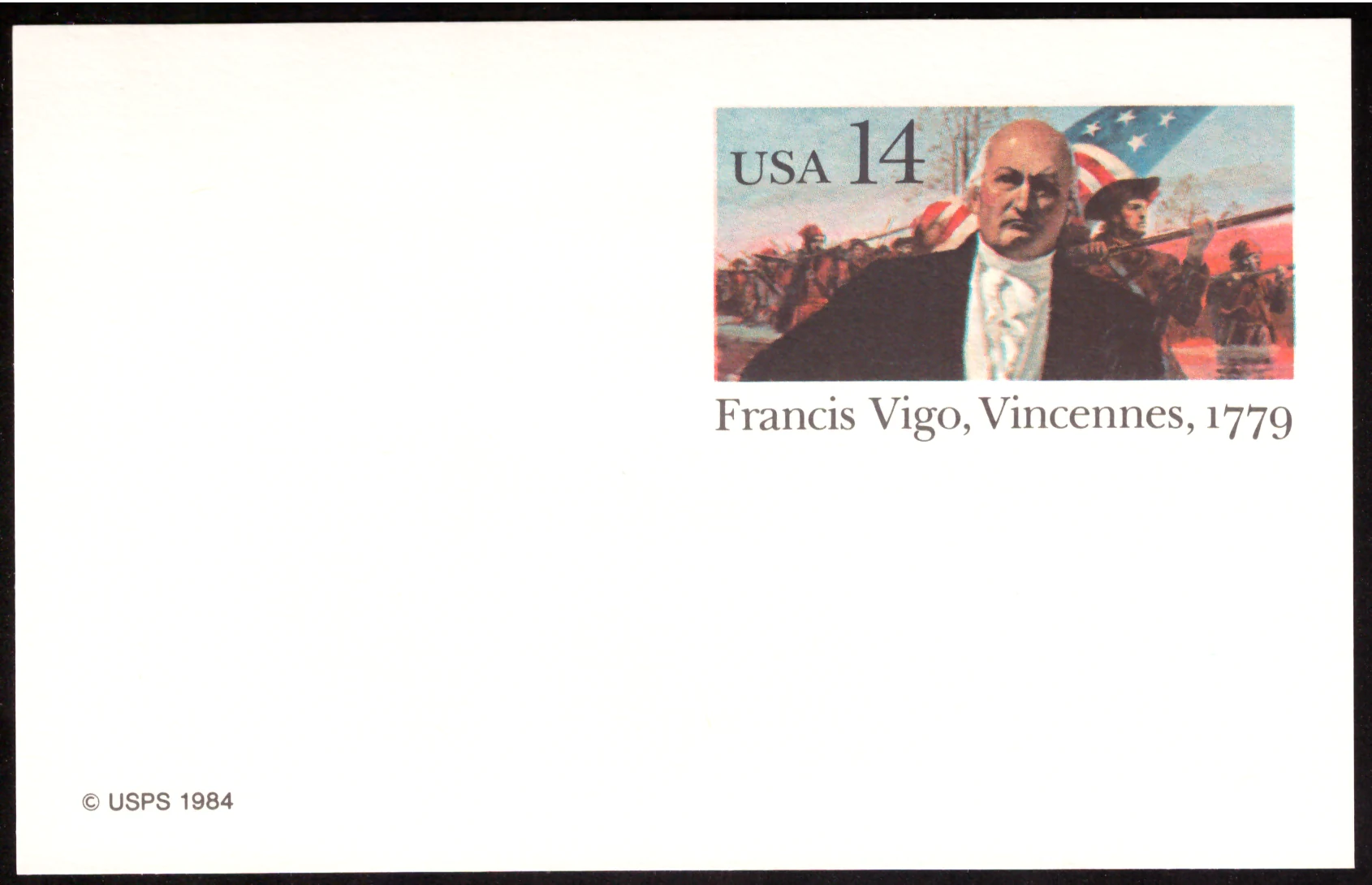 1986 Francis Vigo at Vincennes postal card