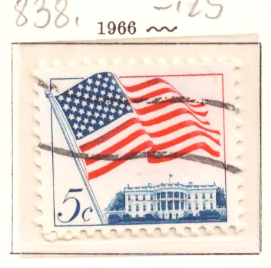 Flag over the White House – 5-cent issue