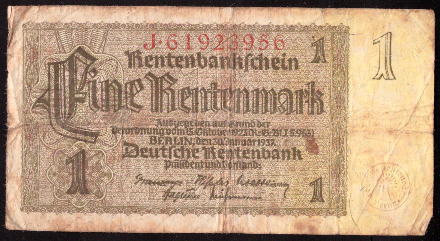 1 Rentenmark – Deutsche Rentenbank