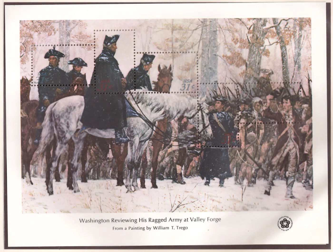 American Bicentennial – Washington Reviewing His Ragged Army at Valley Forge