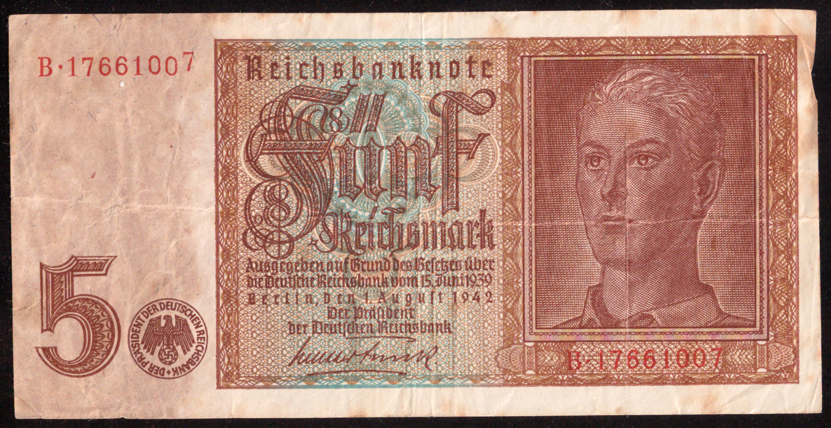 5 Reichsmark – Reichsbanknote