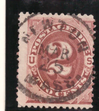 U.S. Postage Due – Large Numeral