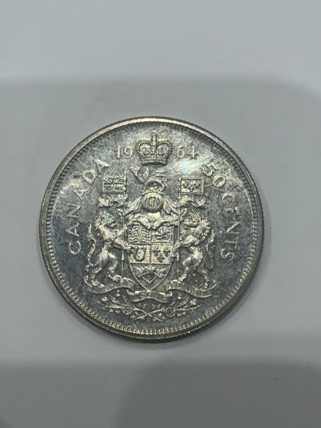 50 Cents – Elizabeth II, Canadian Coat of Arms